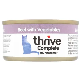 Meilleurs prix pour Thrive Complete 12 x 75 g pour chat - bœuf, légumes