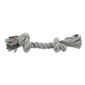 Comparer les prix de Corde (L 37 cm) gris Trixie Corde à noeuds multicolore pour chien