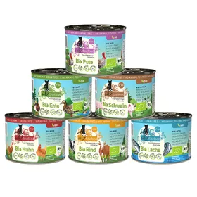 Meilleurs prix pour Offre découverte catz finefood Bio 6 x 200 g pour chat - lot mixte I (6 variétés)