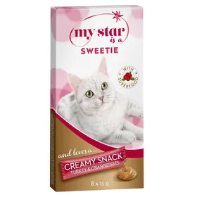 Comparer les prix de My Star is a Sweetie Crème Superfood dinde, cranberries - Friandises pour chat
