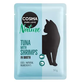 Comparer les prix de Cosma Nature thon, crevettes - Pâtée pour chat