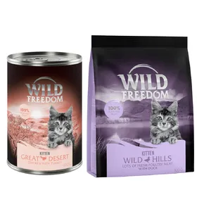 Meilleurs prix pour Wild Freedom Kitten 6 x 400 g pour chaton -  Great Desert - dinde, poulet