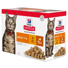 Comparer les prix de 12x85g Adult 1-6 Optimal Care poulet Hill's Science Plan - Nourriture pour Chat