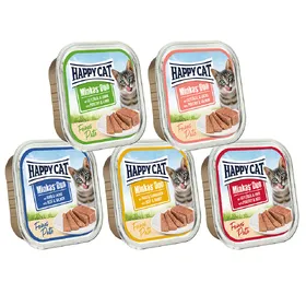 Comparer les prix de HAPPY CAT Pack mixte Duo pâté 12 x 100 g