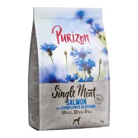 Meilleurs prix pour Purizon Single Meat Adult saumon, épinards - sans céréales pour chien - 1 kg