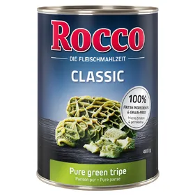 Comparer les prix de Rocco Classic pure panse verte - Pâtée pour chien