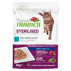 Comparer les prix de Natural Trainer Adult Sterilised nourriture humide pour chats