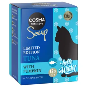 Comparer les prix de Cosma Soup édition d'hiver thon, potiron - Pâtée pour chat