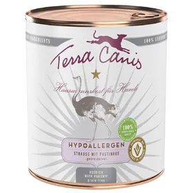 Meilleurs prix pour Terra Canis hypoallergénique autruche, panais - Pâtée pour chien