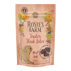 Meilleurs prix pour Rosie's Farm Snacks "Mini Steak Bites" Rind - 3 x 70 g