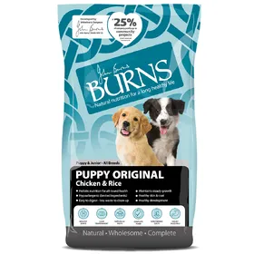 Comparer les prix de Puppy Original poulet riz Burns - Croquettes pour Chien