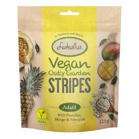 Comparer les prix de Lukullus Vegan Garden Stripes potiron, mangue, ananas pour chien - 3 x 125 g