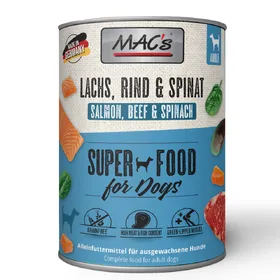Meilleurs prix pour MAC's Adult 6 x 800 g pour chien - saumon, épinards