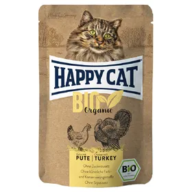 Meilleurs prix pour Happy Cat Bio poulet, dinde bio - Pâtée pour chat