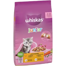 Comparer les prix de Whiskas Junior poulet - Croquettes pour chat