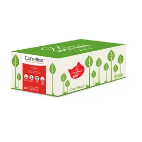 Meilleurs prix pour Litière Cat's Best Original avec niche pour chat - 10 L (environ 4,3 kg) + niche pour chat