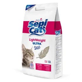 Comparer les prix de Litière Sepicat LightWeight Ultra Fresh pour chat - 12 L