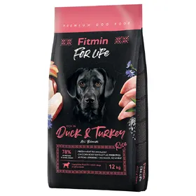 Comparer les prix de Fitmin Dog For Life, canard et riz, nourriture sèche pour chiens
