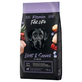 Meilleurs prix pour 12kg de nourriture pour chien Fitmin Light & Senior