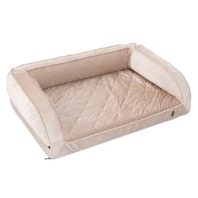 Comparer les prix de Canapé Bien-être TIAKI pour chien - L 100 x l 65 x H 30 cm, beige