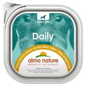 Comparer les prix de Almo Nature Daily 9 x 300 g pour chien - poulet, jambon, fromage