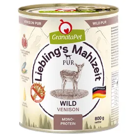 Meilleurs prix pour GranataPet Liebling's Mahlzeit 6 x 800 g pour chien - gibier