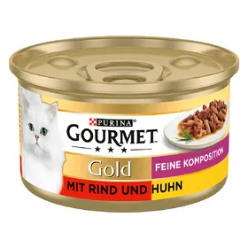 Meilleurs prix pour Gourmet Gold Alliance Raffinée 12 x 85 g pour chat - bœuf, poulet