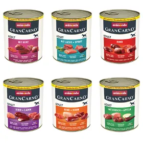Meilleurs prix pour animonda GranCarno Original Adult 6 x 800 g - lot mixte 1 (6 variétés)