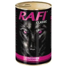 Comparer les prix de 1240g Rafi Dog dinde, nourriture humide