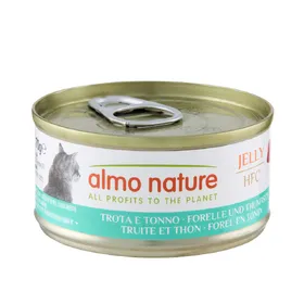 Comparer les prix de Almo Nature, poisson 6 x 70 g - HFC truite, thon (en gelée)