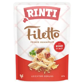 Meilleurs prix pour RINTI Filetto en gelée 24 x 100 g - poulet, bœuf
