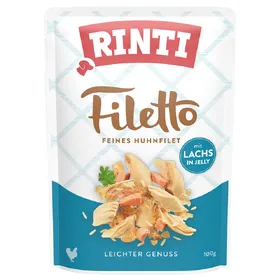 Comparer les prix de RINTI Filetto en gelée 24 x 100 g pour chien - poulet, saumon