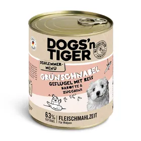 Meilleurs prix pour Lot Dogs’n Tiger Menu gourmet 12 x 800 g - volaille, riz nature, carottes, courgette (Junior)