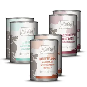 Comparer les prix de MjAMjAM Adult 6 x 400 g - lot mixte II (3 variétés)