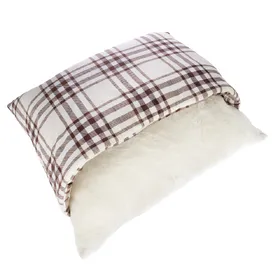 Meilleurs prix pour zooplus basics Lit coussin douillet à carreaux pour chien et chat - coussin : L 60 x l 50 x H 15 cm