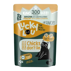 Meilleurs prix pour 6x 300 g Lucky Lou LS Senior volaille nourriture humide pour chat
