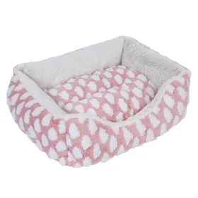 Comparer les prix de Lit douillet Fluffy zooplus Basics, rose, pour chien