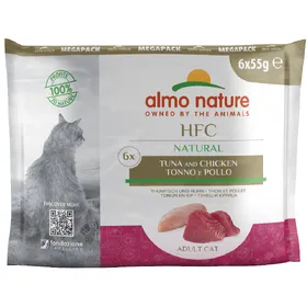 Comparer les prix de Almo nature HFC 6 x 55 g Thon et poulet