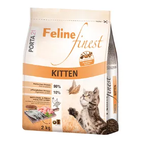 Comparer les prix de Feline Finest Kitten Porta 21 - Croquettes pour Chat