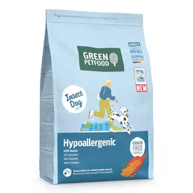 Meilleurs prix pour 3kg Green Petfood InsectDog Hypoallergenic avec insectes nourriture sèche pour chiens