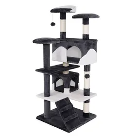 Meilleurs prix pour Lionto Arbre à chat, 130cm gris/blanc chat