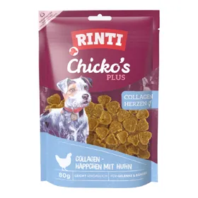 Comparer les prix de 3x80g RINTI Chicko's Plus Collagen Hearts poulet friandises pour chien
