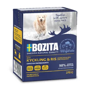 Meilleurs prix pour Bouchées en gelée Poulet, riz Bozita - Pâtée pour chien