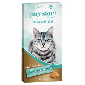 Comparer les prix de My Star is a Champion Crème au saumon - Friandises pour chat