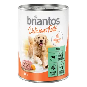 Comparer les prix de Briantos Delicious Paté 6 x 400 g pour chien - agneau, carottes