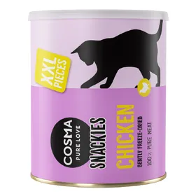 Comparer les prix de Maxi Tube Cosma Snackies XXL, poulet (3x600g) - friandises lyophilisées pour chat