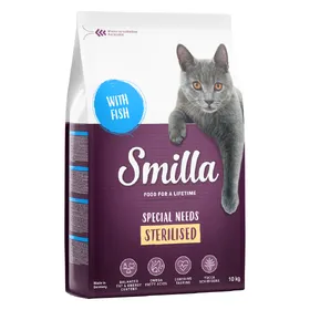 Meilleurs prix pour Lots économiques Smilla 2 x 10 kg - Adut Sterilised, poisson
