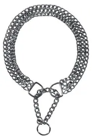 Meilleurs prix pour Collier Étrangleur, 3 Rangs, Sécurité, Chromé, 45 Cm/2,5 Mm  - Mon Animalerie
