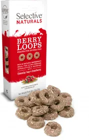 Meilleurs prix pour Supreme Science Selective Berry Loops Fléole &amp; Canneberge lapins, cochons dinde, chinchillas et octodons 