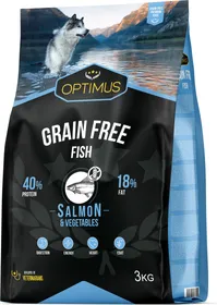 Comparer les prix de OPTIMUS Adult Grain Free Fish Sans céréales au poisson pour Chien